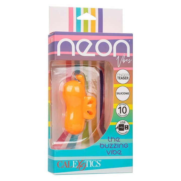 CALEXOTICS - NEON VIBES DER BUZZING VIBE FINGERSTIMULATOR 10 VIBRATIONEN ORANGE - INTIM SPACE Online Sexshop