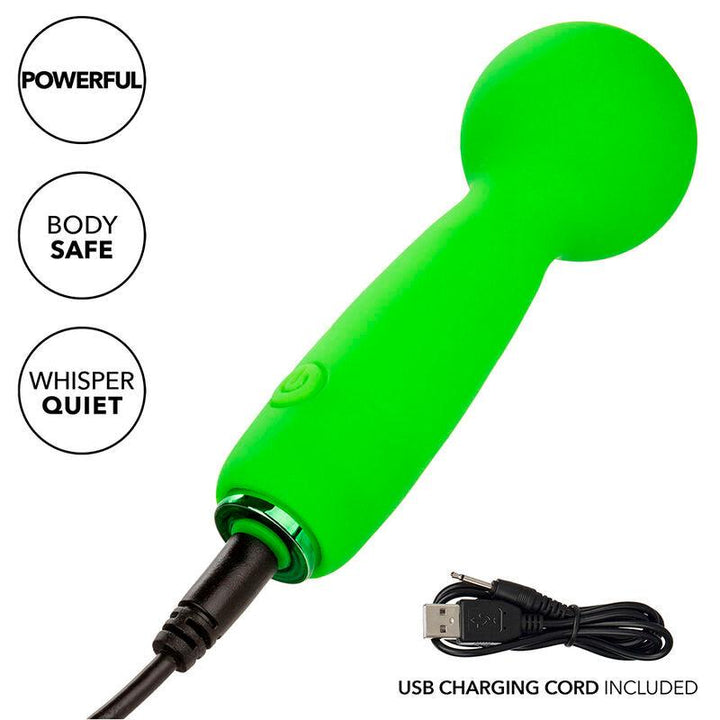 CALEXOTICS - NEON VIBES THE BUBBLY VIBE MINI-MASSAGER 10 VIBRATIONEN GRÜN - INTIM SPACE Online Sexshop