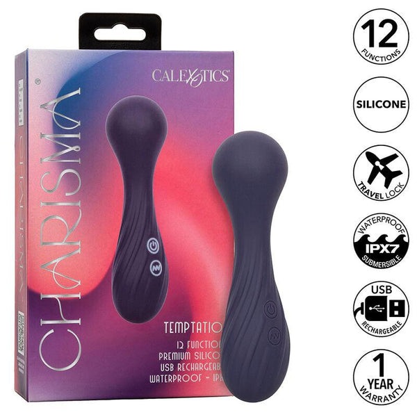 CALEXOTICS - CHARISMA TEMPTATION MASSAGER 12 FUNKTIONEN LILA - INTIM SPACE Online Sexshop