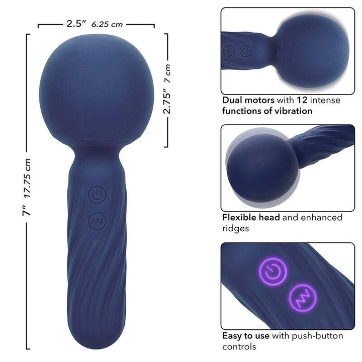 CALEXOTICS - CHARISMA SEDUCTION MASSAGER 12 FUNKTIONEN 17,75 CM - 6,25 CM LILA - INTIM SPACE Online Sexshop