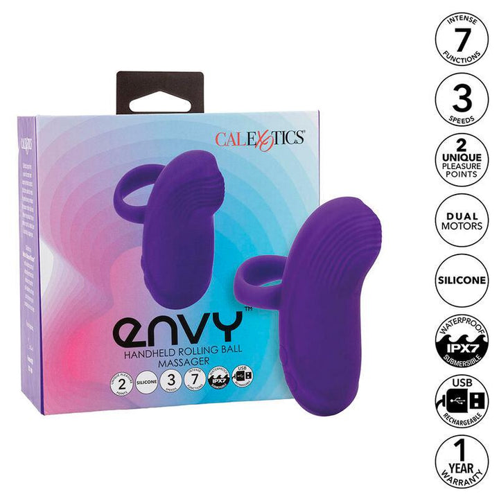 CALEXOTICS - ENVY HANDMASSAGER MIT ROLLBALL, - VIBRATIONEN, LILA - INTIM SPACE Online Sexshop