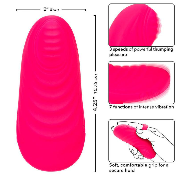 CALEXOTICS - ENVY HANDMASSAGER MIT ROLLBALL, - VIBRATIONEN, ROSA - INTIM SPACE Online Sexshop