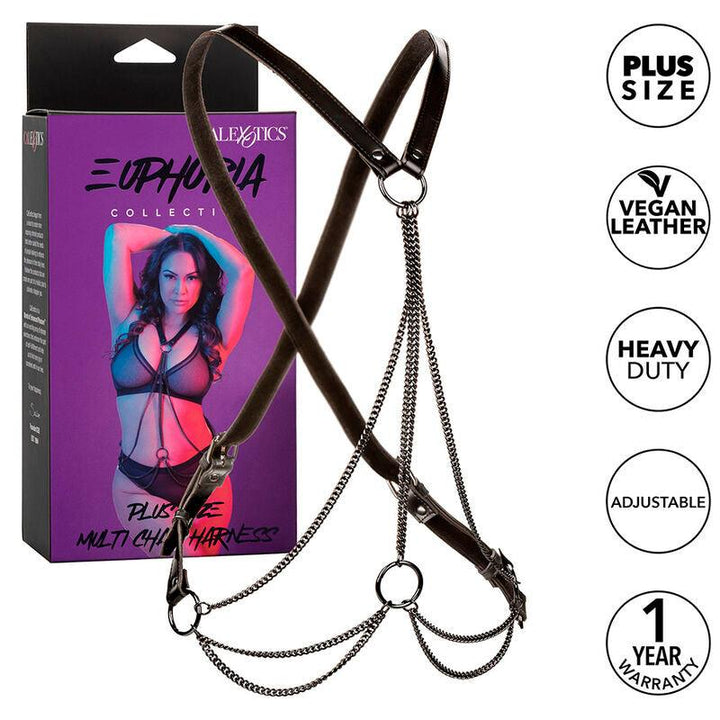 CALEXOTICS - EUPHORIA MULTICHAIN HARNESS PREMIUM ÜBERGRÖSSE - INTIM SPACE Online Sexshop