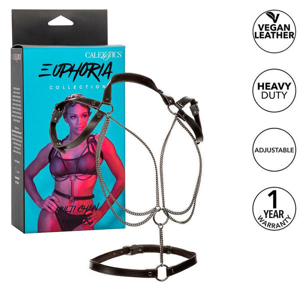 CALEXOTICS - EUPHORIA MULTICHAIN HALTER HARNESS PREMIUM - INTIM SPACE Online Sexshop