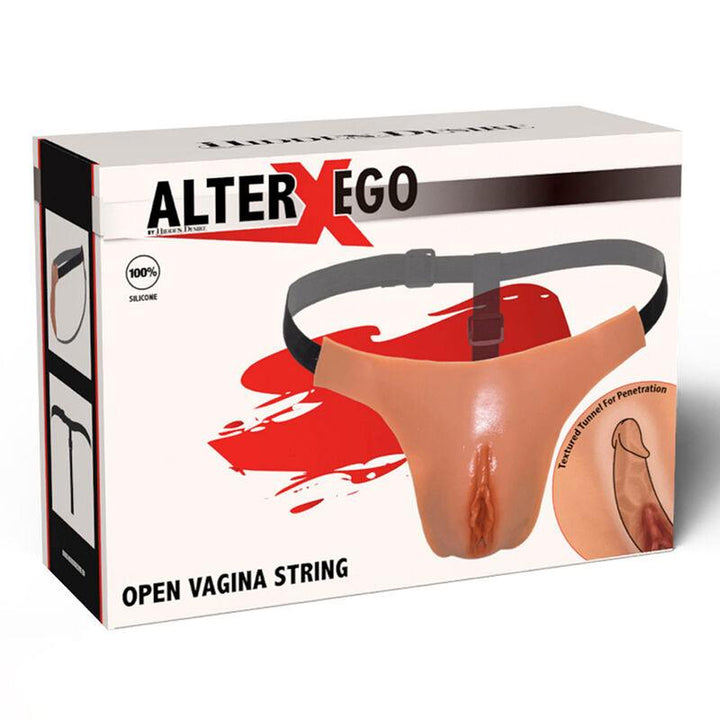 HIDDEN DESIRE - ALTER EGO VERSTELLBARER OFFENER VAGINA-STRING, FLESH - INTIM SPACE Online Sexshop