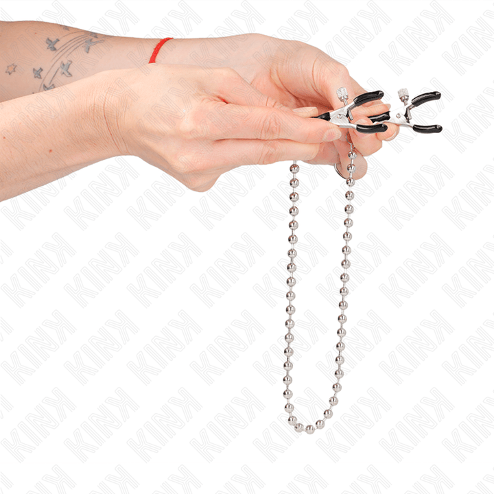 KINK - PERLENKETTE NIPPELKLEMMEN 30 CM - INTIM SPACE Online Sexshop