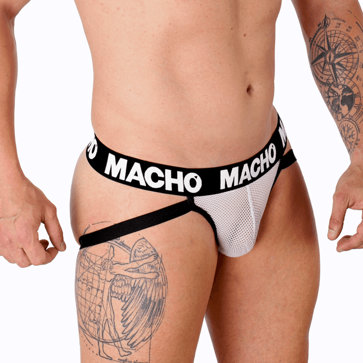 MACHO - MX26X1 JOCK GRID WEISS XL - INTIM SPACE Online Sexshop