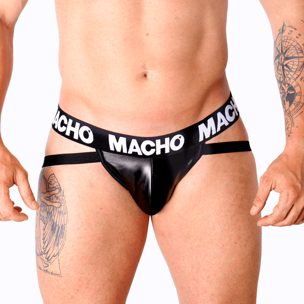 MACHO - MX25NC JOCK SCHWARZES LEDER M - INTIM SPACE Online Sexshop