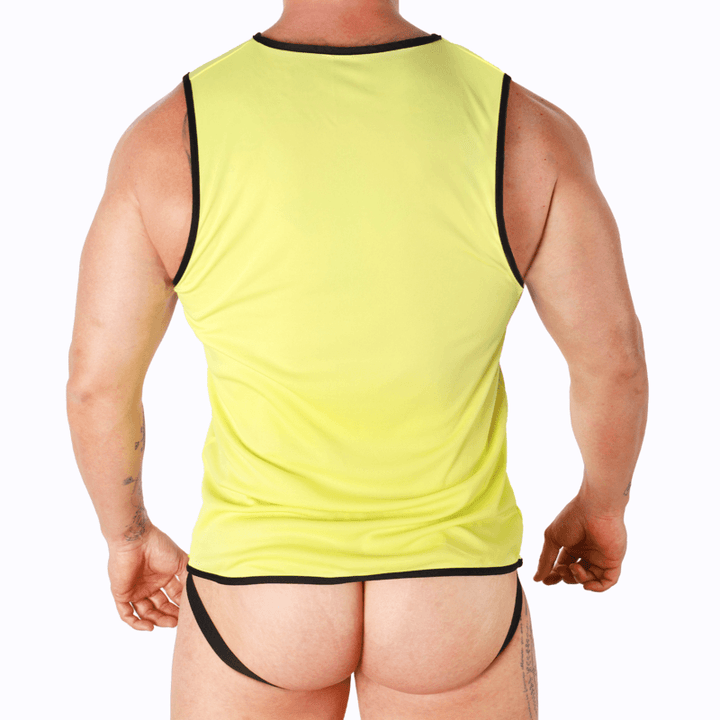 MACHO - GELBES T-SHIRT S/M - INTIM SPACE Online Sexshop