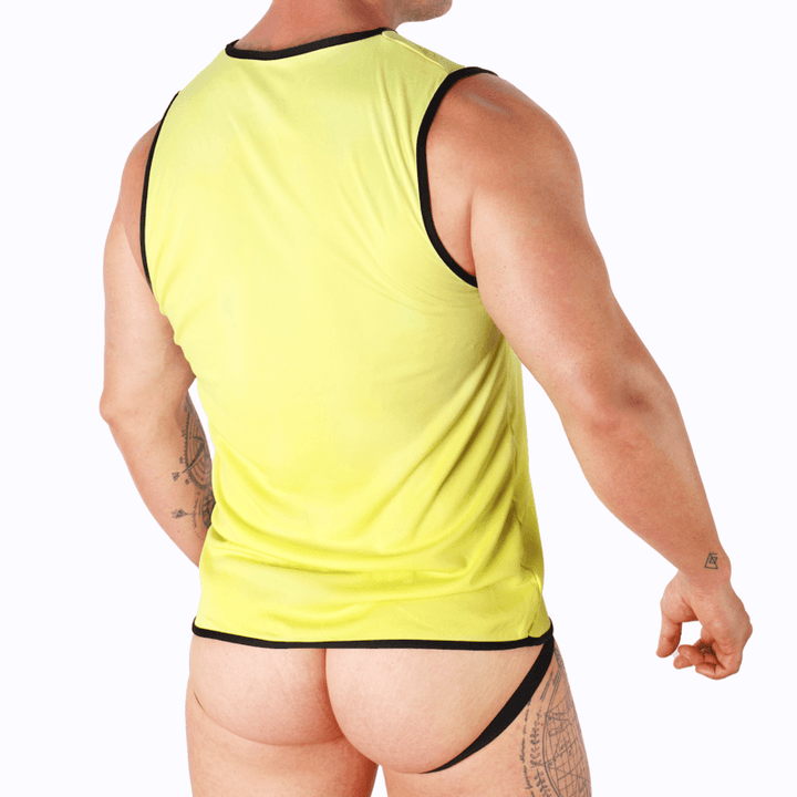 MACHO - GELBES T-SHIRT S/M - INTIM SPACE Online Sexshop