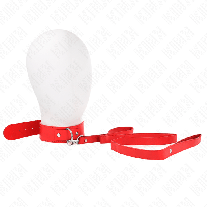 KINK - HALSKETTE MIT GÜRTEL 116 CM ROJO GURT VERSTELLBAR 32-50 CM - 8 CM - INTIM SPACE Online Sexshop