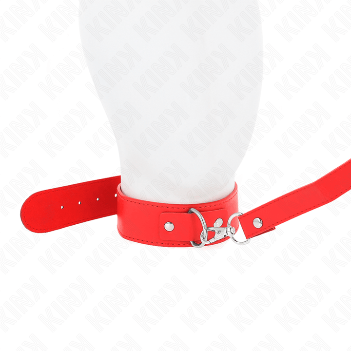 KINK - HALSKETTE MIT GÜRTEL 116 CM ROJO GURT VERSTELLBAR 32-50 CM - 8 CM - INTIM SPACE Online Sexshop