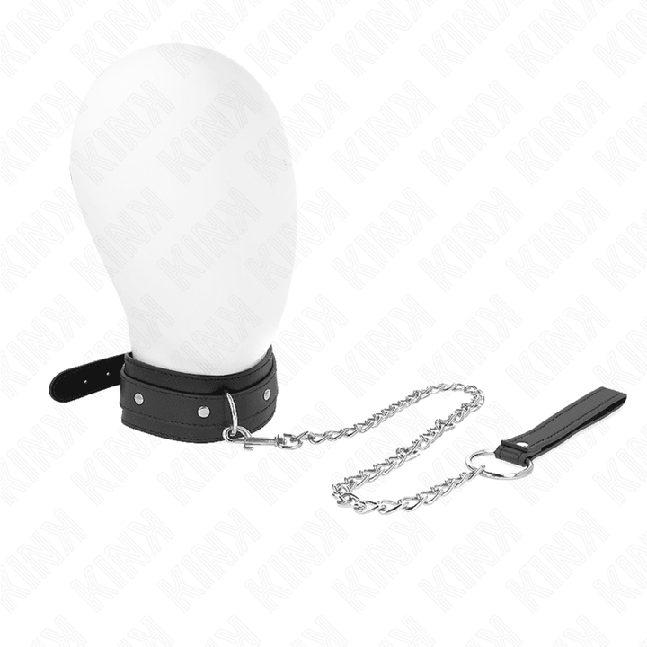 KINK - HALSKETTE MIT LEINE 65 CM - RING VERSTELLBAR 38-49 CM - 5 CM - INTIM SPACE Online Sexshop