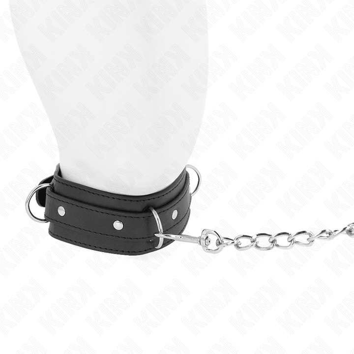 KINK - HALSKETTE MIT LEINE 65 CM - RING MODELL - VERSTELLBAR 38-49 CM - 5 CM - INTIM SPACE Online Sexshop