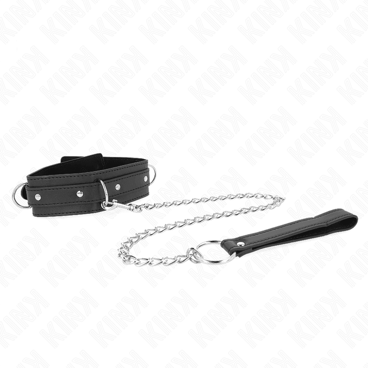 KINK - HALSKETTE MIT LEINE 65 CM - RING MODELL - VERSTELLBAR 38-49 CM - 5 CM - INTIM SPACE Online Sexshop