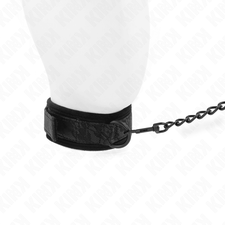 KINK - BASISMODELL HALSBAND MIT LEINE 77 CM MODELL - VERSTELLBAR 34-54 CM - 5 CM - INTIM SPACE Online Sexshop