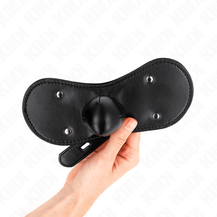 KINK - BALL GAG MUNDMASKE MIT SCHLOSS VERSTELLBAR 42-60 CM - INTIM SPACE Online Sexshop