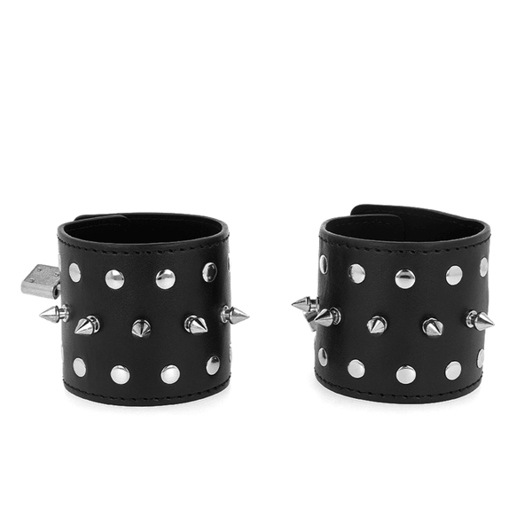 KINK - PUNK HANDGELENKFESSELN MIT SPIKES 25 - 6 CM - INTIM SPACE Online Sexshop