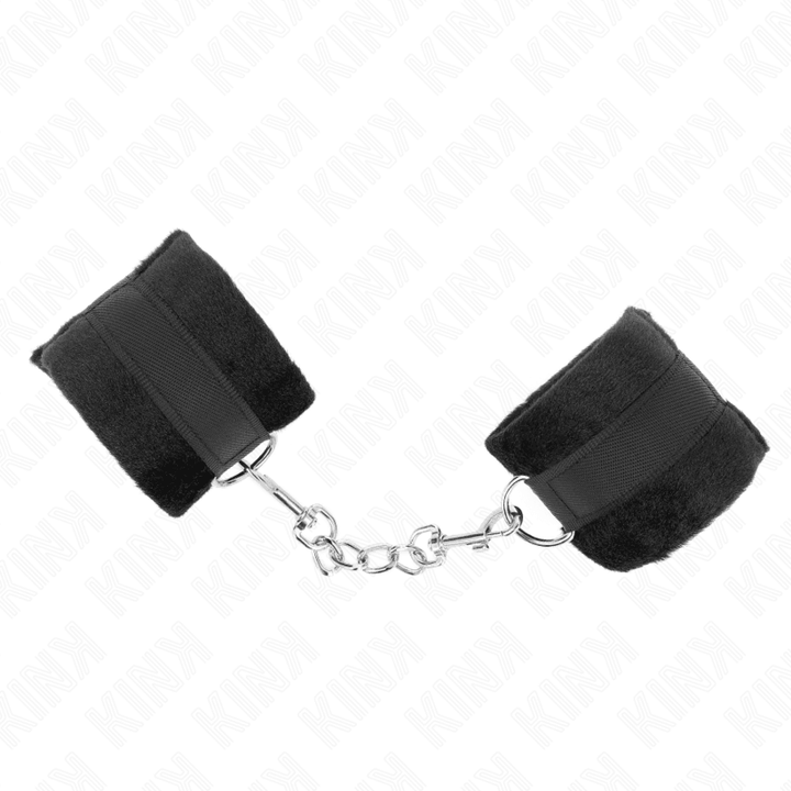 KINK - BEGINNER PELZHANDMANSCHETTEN SCHWARZ 30 - 7 CM - INTIM SPACE Online Sexshop