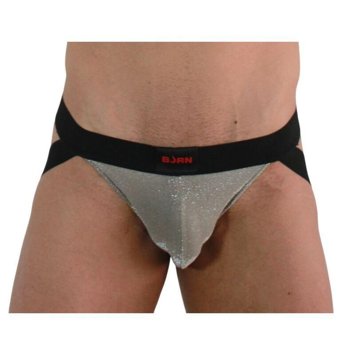 BURN - 001 JOCK GLÄNZEND BEIGE - SCHWARZ S - INTIM SPACE Online Sexshop