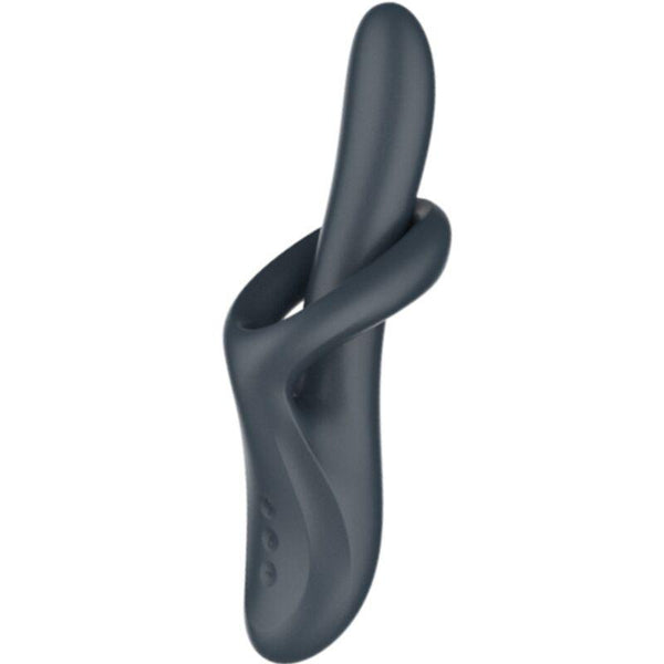 SATISFYER - HEAT FLEX - WÄRMEEFFEKT-VIBRATOR 12 VIBRATIONEN GRAU - INTIM SPACE Online Sexshop