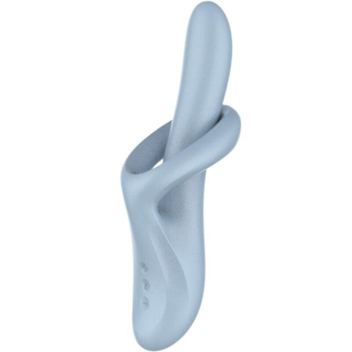 SATISFYER - HEAT FLEX - WÄRMEEFFEKT-VIBRATOR 12 VIBRATIONEN BLAU - INTIM SPACE Online Sexshop