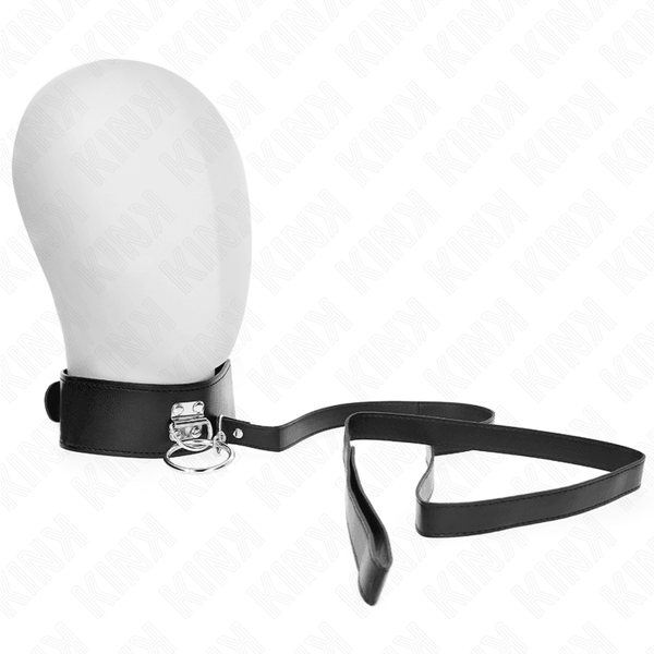 KINK - NIETENLEINE 116 CM HALSBAND MIT KUNSTLEDERBAND 50 - 5 CM - INTIM SPACE Online Sexshop