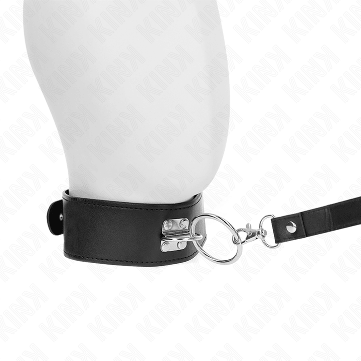 KINK - NIETENLEINE 116 CM HALSBAND MIT KUNSTLEDERBAND 50 - 5 CM - INTIM SPACE Online Sexshop