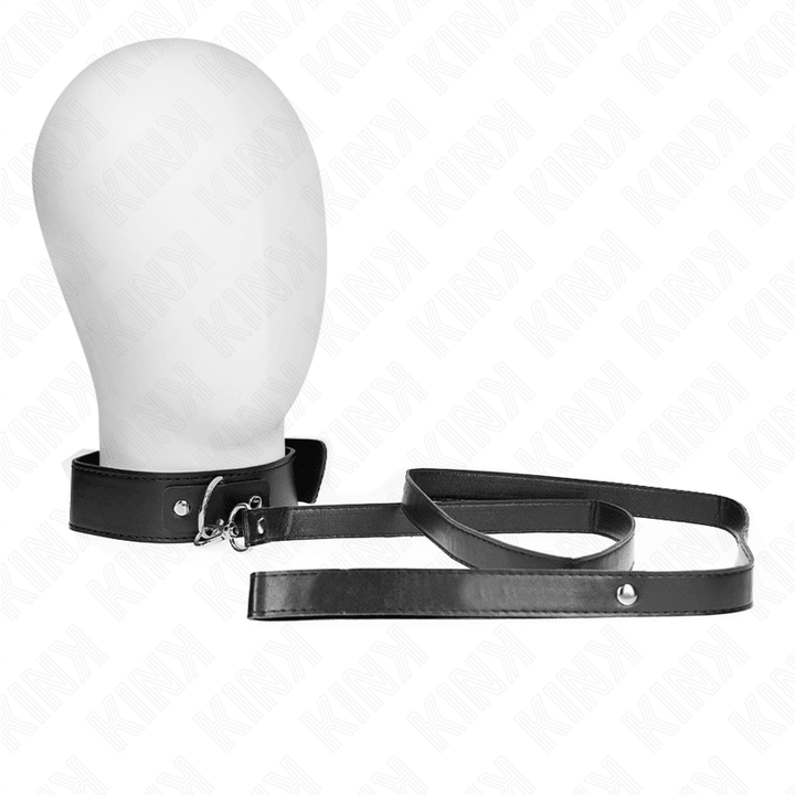 KINK - HALSKETTE MIT GÜRTEL 116 CM SCHWARZ GURT VERSTELLBAR 32-50 CM - 8 CM - INTIM SPACE Online Sexshop