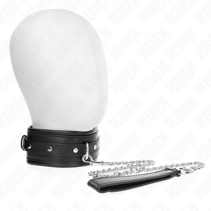 KINK - HALSKETTE MIT GLÄNZENDEM SCHNALLE-BAND 65 CM 48,5 CM - 5,3 CM - INTIM SPACE Online Sexshop