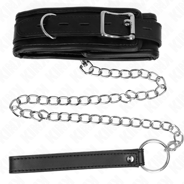 KINK - BASISMODELL HALSBAND MIT LEINE 65 CM MODELL - 53 - 6 CM - INTIM SPACE Online Sexshop