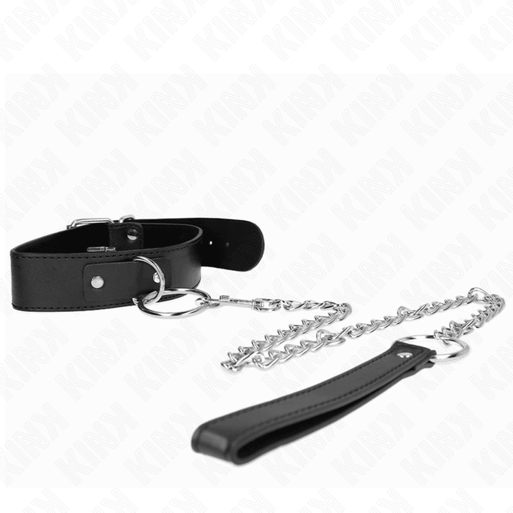 KINK - BASISMODELL HALSBAND MIT LEINE MODELL - VERSTELLBAR 36-43 CM - INTIM SPACE Online Sexshop