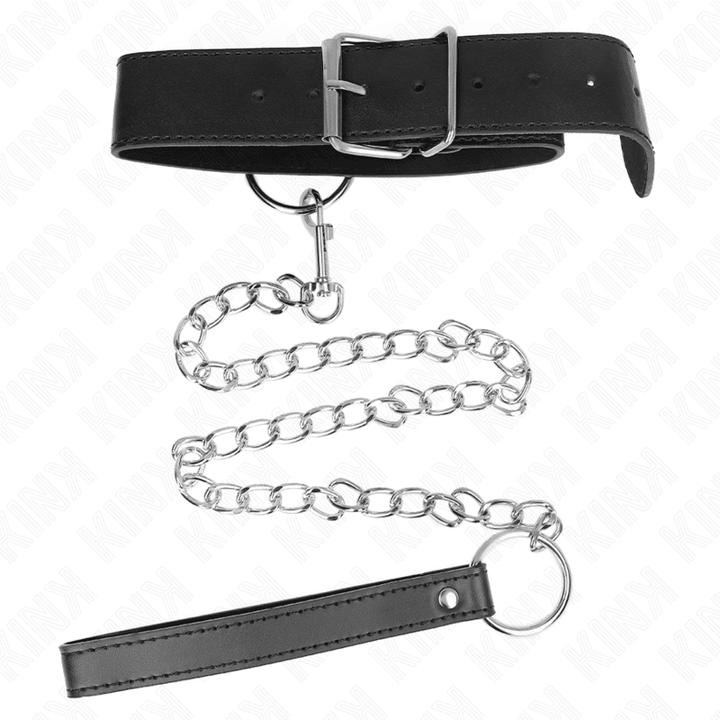 KINK - BASISMODELL HALSBAND MIT LEINE MODELL - VERSTELLBAR 36-43 CM - INTIM SPACE Online Sexshop