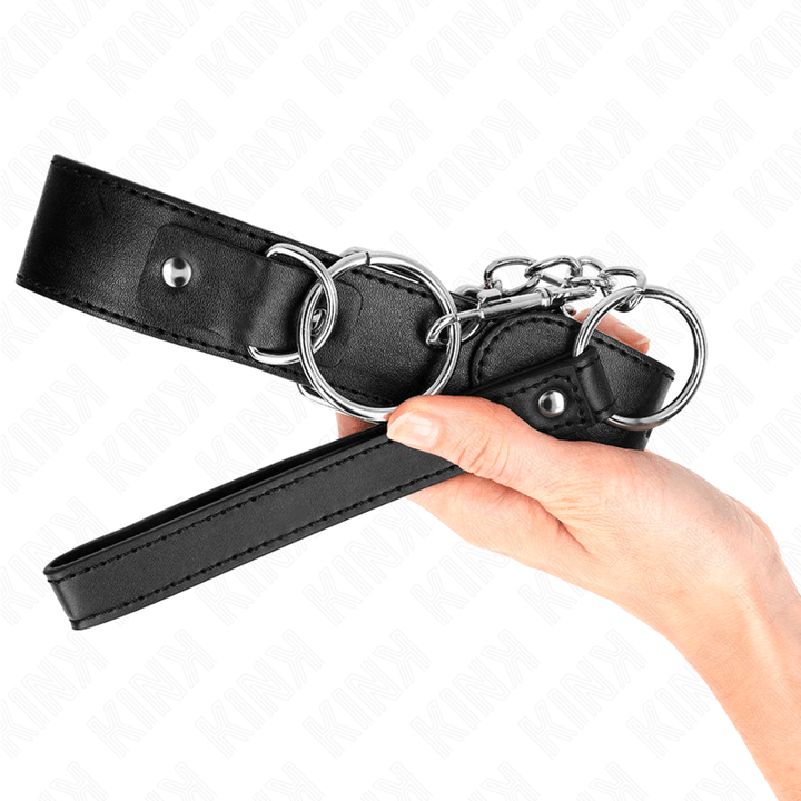 KINK - BASISMODELL HALSBAND MIT LEINE MODELL - VERSTELLBAR 36-43 CM - INTIM SPACE Online Sexshop