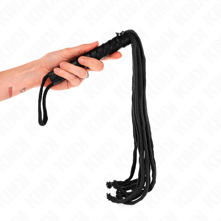 KINK - SCHWARZE SEILPEITSCHE 56 CM - INTIM SPACE Online Sexshop