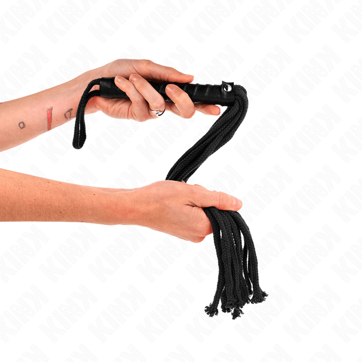 KINK - SCHWARZE SEILPEITSCHE 56 CM - INTIM SPACE Online Sexshop