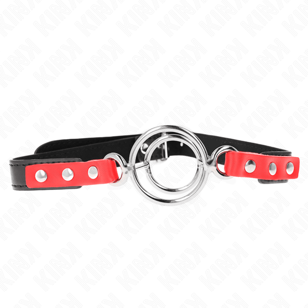 KINK - KNEBEL MIT MEHREREN O-RINGEN - / 4,8 CM ROT 38 - 56 CM - INTIM SPACE Online Sexshop