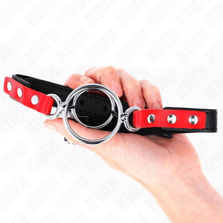 KINK - KNEBEL MIT MEHREREN O-RINGEN - / 4,8 CM ROT 38 - 56 CM - INTIM SPACE Online Sexshop