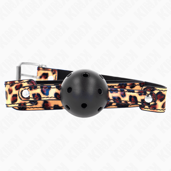 KINK - LEOPARD ATMUNGSAKTIVER BALL 4,5 CM GAG 65 - 2,5 CM - INTIM SPACE Online Sexshop