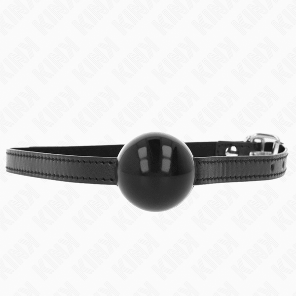 KINK - SCHWARZER EINZELNER FESTER BALL - CM GAG 65 - 1,5 CM - INTIM SPACE Online Sexshop