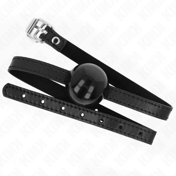 KINK - SCHWARZER EINZELNER FESTER BALL - CM GAG 65 - 1,5 CM - INTIM SPACE Online Sexshop