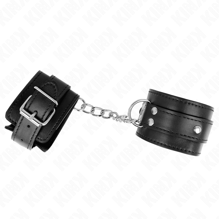 KINK - 3 D-RING HANDGELENKFESSELN VERSTELLBAR SCHWARZ 17,5-25 CM - 6 CM - INTIM SPACE Online Sexshop