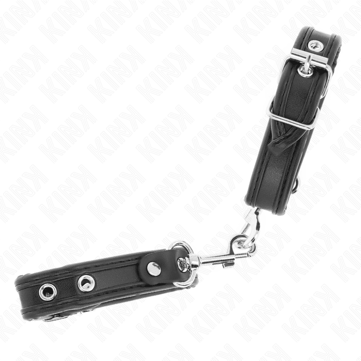 KINK - MINI-ARMBÄNDER SCHWARZ MIT NIETEN VERSTELLBAR 16-22 CM - 2 CM - INTIM SPACE Online Sexshop