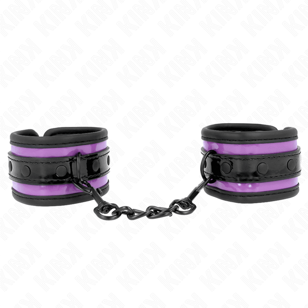 KINK - NEOPREN HANDGELENKFESSELN HELLLILA VERSTELLBAR 21-28 CM - 5 CM - INTIM SPACE Online Sexshop