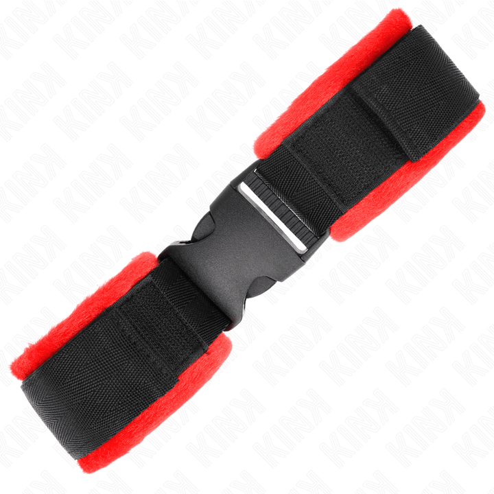 KINK - NYLON BIND KLETT-HANDFESSELN SCHWARZ MODELL - VERSTELLBAR 25-35 CM - 6 CM - INTIM SPACE Online Sexshop