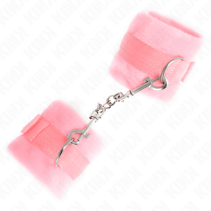 KINK - BEGINNER PELZHANDMANSCHETTEN ROSA 30 - 7 CM - INTIM SPACE Online Sexshop