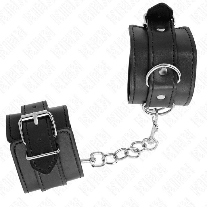 KINK - EINFACHE HANDGELENKSFESSELN SCHWARZ VERSTELLBAR 20-23 CM - 5,5 CM - INTIM SPACE Online Sexshop