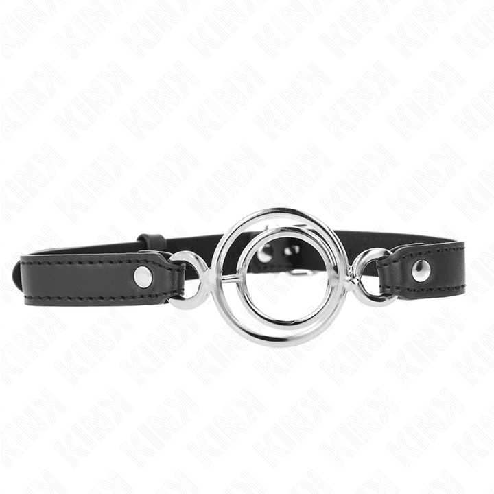 KINK - KNEBEL MIT MEHREREN O-RINGEN - CM SCHWARZ 63 - 2,5 CM - INTIM SPACE Online Sexshop