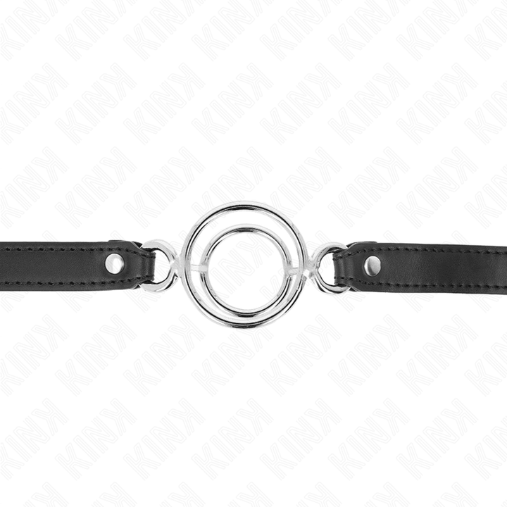 KINK - KNEBEL MIT MEHREREN O-RINGEN - CM SCHWARZ 63 - 2,5 CM - INTIM SPACE Online Sexshop