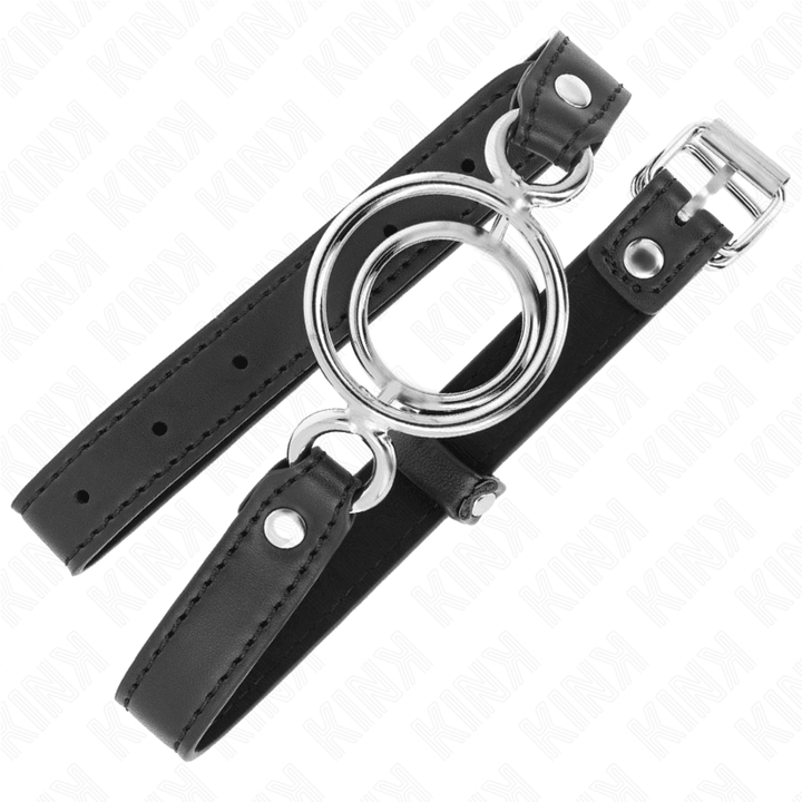 KINK - KNEBEL MIT MEHREREN O-RINGEN - CM SCHWARZ 63 - 2,5 CM - INTIM SPACE Online Sexshop